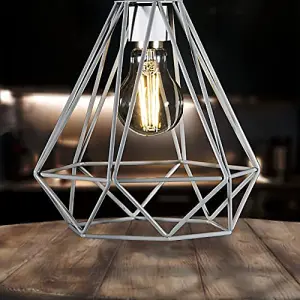 Grey Cage Metal Basket Ceiling Light Shade