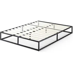 Dekker Minimal Metal Bed - 25 cm High Black / European Double (140 x 200cm)