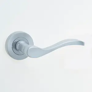 Turin Passage Door Handle (Set of 2) Satin Chrome