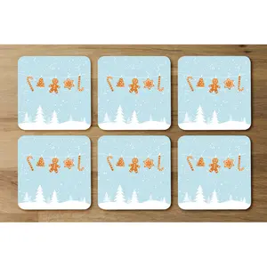 Square 6 Piece Coaster Set (Set of 6)