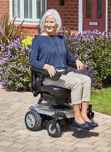 Careco, I-Go Crest CSS Suspension Powerchair – Dual-Motor Design With Comfort Suspension System Provides A Stable Ride On Uneven Surfaces And