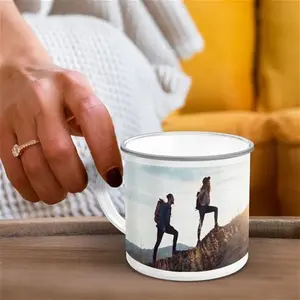 Your Photo On Enamel Mug