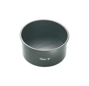 MasterClass Non-Stick 15cm Loose Base Deep Cake Pan Grey