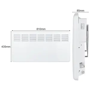 MYLEK Panel Heater 2KW Eco Smart WiFi App Radiator Electric Low Energy with Timer and Thermostat