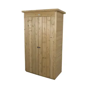 Forest Garden Tall Natural timber Shiplap Pent Garden storage 2x3 ft 1780mm 1080mm