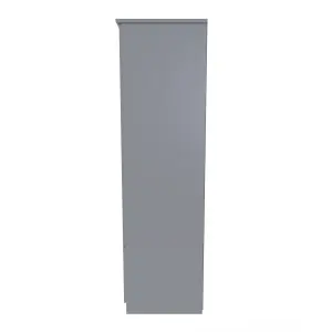 Heddon 2 Door 2 Drawer Wardrobe in Dusk Grey (Ready Assembled)