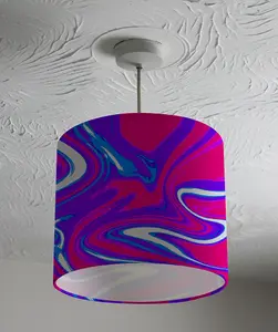 Vibrant Marble Swirls (Ceiling & Lamp Shade) / 45cm x 26cm / Lamp Shade