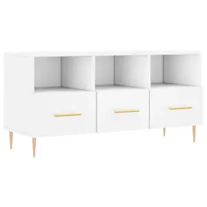 Berkfield TV Cabinet White 102x36x50 cm Engineered Wood