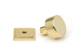 From The Anvil Polished Brass Judd Cabinet Knob - 25mm (Square)