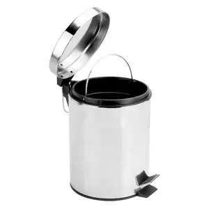 5 Litre Stainless Steel Pedal Bin - M&W