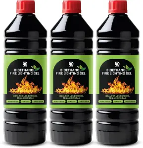 Primes DIY Firelighter Gel, Firepits - Fires & Log Burner - Camping Grill - Bonfire - Ethanol Burners (3 Litre)