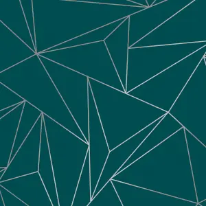 Next Scatter geo Teal Metallic effect Smooth Wallpaper Sample