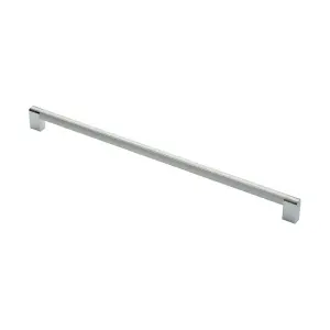 2x Multi Section Straight Pull Handle 448mm Centres Satin Nickel Polished Chrome