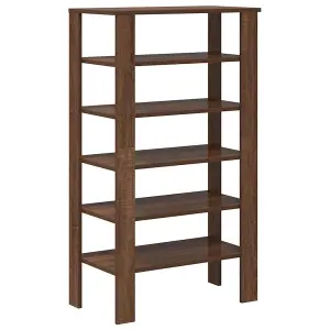 Berkfield Shoe Rack Brown Oak 61x32x105 cm Engineered Wood