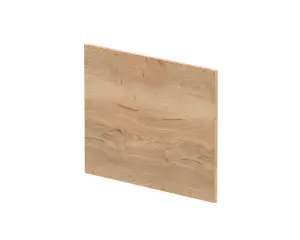 1700mm Edge/Power L Shape Square End Bath Panel - Textured Woodgrain Autumn Oak