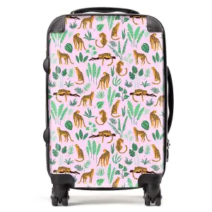 Hand Drawn Leopards Suitcase - Small