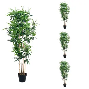 Blooming Artificial - Oriental Bamboo Bundle - Faux Garden Plants - Outdoor Tree