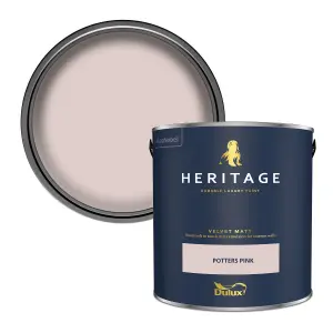 Dulux Trade Heritage Potters Pink Velvet matt Wall paint, 2.5L