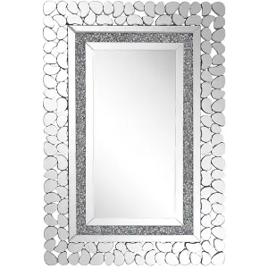 Beliani Glam Wall Mirror PABU Silver