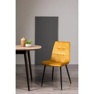 Cressida Upholstered Dining Chair (Set of 2) Mustard