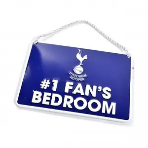 Tottenham Hotspur FC 1 Fans Bedroom Door Sign Navy/White (One Size)