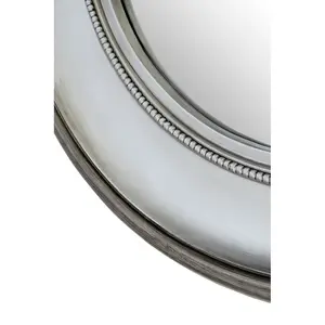 Interiors by Premier Mirrored Glass Round Wall Mirror