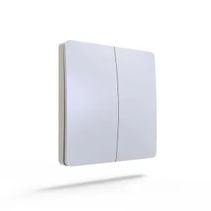 2 Gang Wireless Kinetic Switch White Body PRO RANGE