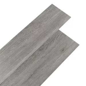 Set of 36 Self Adhesive Plank PVC Flooring Rustic Style Waterproof Wood Grain Flooring Covering 5m²