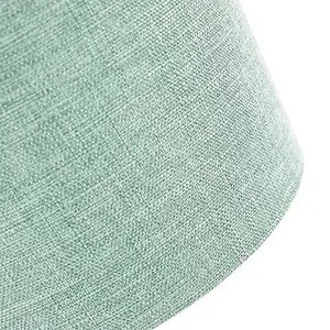 Contemporary and Sleek Mint Plain Linen Fabric Drum Lamp Shade 60w Maximum