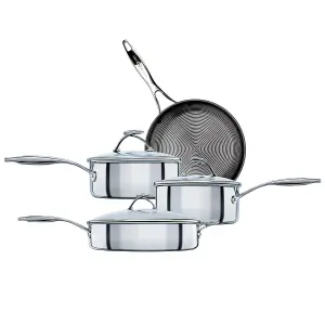 Circulon All-Round Stainless Steel 4-Piece Saucepan Set with Lids 18cm, 20cm, 26cm, 25cm