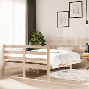 Berkfield Bed Frame Solid Wood Pine 120x200 cm