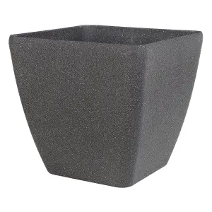 Set of 2 Plant Pots 34 x 34 x 34 cm Grey ZELI