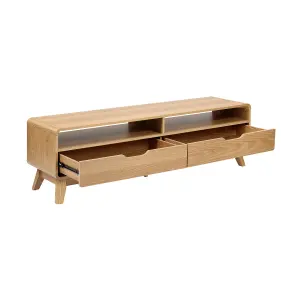 Niva TV Unit Walnut with Drawers and Storage