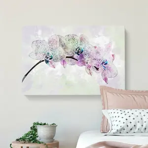 Colourful Orchids - Wrapped Canvas Painting 91.4 cm H x 61 cm W