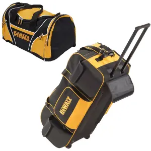 Dewalt DWST1-79210 Large Heavy Duty Tool Bag + Wheels + 18" Carry Toolbag +Strap