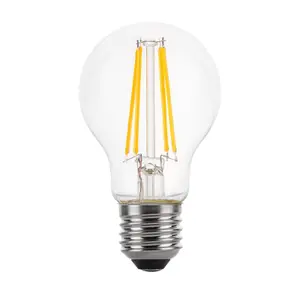 100w Equivalent LED Traditional Looking Filament Light Bulb A60 GLS E27 Screw 6.6w LED - Warm White