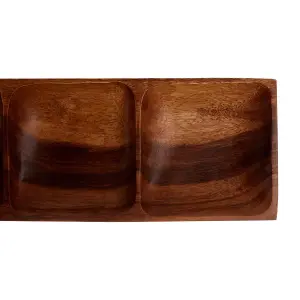 Interiors by Premier Kora Three Section Rectangular Serving Dish