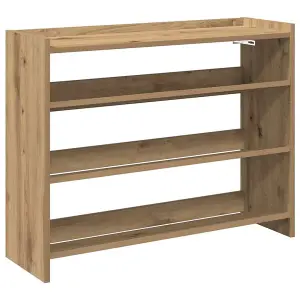 Berkfield Shoe Rack Artisan Oak 80x25x61.5 cm Engineered Wood