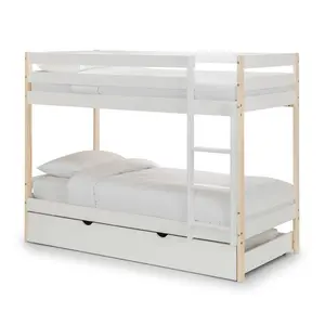 Nova Single (3') Standard Bunk Bed with Trundle by Julian Bowen