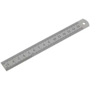 Premium 150mm Steel Ruler with Metric and Imperial Measurements for Precision Work