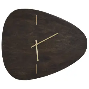 Beliani Industrial Wall Clock LOKTAK Wood Black