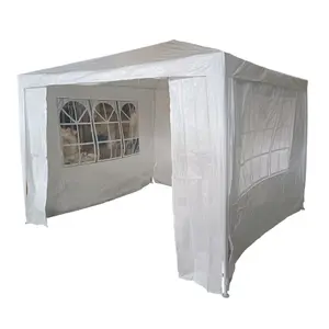 Oypla 3m x 3m White Waterproof Garden Gazebo Marquee Awning Tent