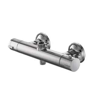 Thermostatic Shower Mixer Bar Two Outlet, Shower Mixer Taps Wall Mounted Thermostatic