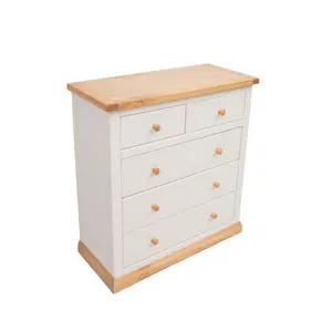 Trevi 5 Drawer Chest of Drawers Wood Knob