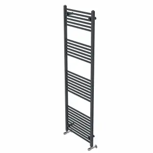 Rinse Straight Bathroom Heated Towel Rail Ladder Radiator Anthracite 1800x600mm