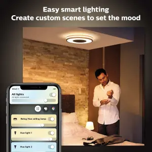 Philips Hue White Ambiance Being Ceiling Light Black