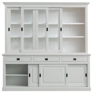 Anneros Display Cabinet Aesthetic White