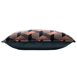 Paoletti Delano Geometric Jacquard Polyester Filled Cushion