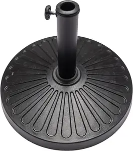 Black Heavy Duty 12 KG Resin Parasol Base