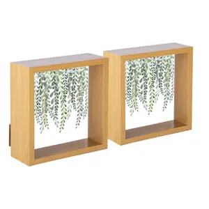 Nicola Spring - 3D Deep Box Photo Frames - 6 x 6" - Pack of 2